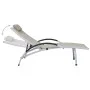 Tumbona de aluminio textilene crema de vidaXL, Tumbonas - Ref: Foro24-310502, Precio: 147,18 €, Descuento: %