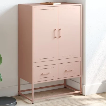 Aparador de acero rosa 68x39x111,5 cm de , Aparadores - Ref: Foro24-846609, Precio: 163,00 €, Descuento: %