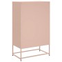 Aparador de acero rosa 68x39x111,5 cm de , Aparadores - Ref: Foro24-846609, Precio: 166,44 €, Descuento: %