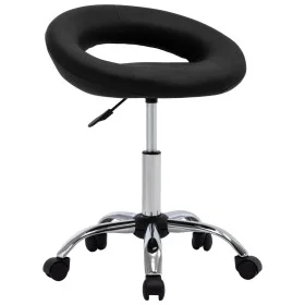 Silla de trabajo con ruedas cuero sintético negro de vidaXL, Sillas de oficina - Ref: Foro24-323664, Precio: 72,68 €, Descuen...