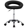 Silla de trabajo con ruedas cuero sintético negro de vidaXL, Sillas de oficina - Ref: Foro24-323664, Precio: 74,00 €, Descuen...