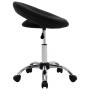 Silla de trabajo con ruedas cuero sintético negro de vidaXL, Sillas de oficina - Ref: Foro24-323664, Precio: 74,00 €, Descuen...