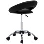 Silla de trabajo con ruedas cuero sintético negro de vidaXL, Sillas de oficina - Ref: Foro24-323664, Precio: 74,00 €, Descuen...