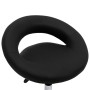 Silla de trabajo con ruedas cuero sintético negro de vidaXL, Sillas de oficina - Ref: Foro24-323664, Precio: 74,00 €, Descuen...