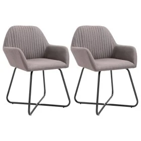 Esszimmerstühle, 2 Stück, grauer Taupé-Stoff von , Essstühle - Ref: Foro24-249816, Preis: 176,41 €, Rabatt: %