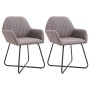 Sillas de comedor 2 unidades tela gris taupé de , Sillas de comedor - Ref: Foro24-249816, Precio: 179,52 €, Descuento: %