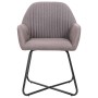 Sillas de comedor 2 unidades tela gris taupé de , Sillas de comedor - Ref: Foro24-249816, Precio: 179,52 €, Descuento: %