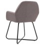 Sillas de comedor 2 unidades tela gris taupé de , Sillas de comedor - Ref: Foro24-249816, Precio: 179,52 €, Descuento: %