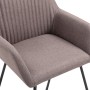 Sillas de comedor 2 unidades tela gris taupé de , Sillas de comedor - Ref: Foro24-249816, Precio: 179,52 €, Descuento: %