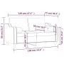 Sofá de 2 plazas con cojines tela gris claro 120 cm de , Sofás - Ref: Foro24-3200837, Precio: 224,79 €, Descuento: %