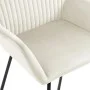 Esszimmerstühle, 4 Stück, cremefarbenes Samtgewebe. von , Essstühle - Ref: Foro24-277013, Preis: 436,14 €, Rabatt: %