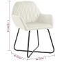 Esszimmerstühle, 4 Stück, cremefarbenes Samtgewebe. von , Essstühle - Ref: Foro24-277013, Preis: 436,14 €, Rabatt: %