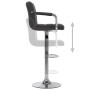 Taburete de cocina tela gris oscuro de , Taburetes de cocina - Ref: Foro24-283410, Precio: 92,98 €, Descuento: %