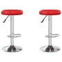 Taburetes de cocina 2 unidades cuero sintético rojo de , Taburetes de cocina - Ref: Foro24-333099, Precio: 97,08 €, Descuento: %