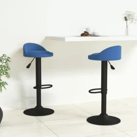 Taburetes de cocina 2 unidades terciopelo azul de , Taburetes de cocina - Ref: Foro24-333605, Precio: 107,88 €, Descuento: %