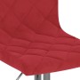 Taburetes de cocina 2 unidades terciopelo rojo vino tinto de , Taburetes de cocina - Ref: Foro24-333693, Precio: 121,69 €, De...