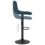 Taburetes de cocina 2 unidades terciopelo azul de , Taburetes de cocina - Ref: Foro24-333995, Precio: 127,53 €, Descuento: %