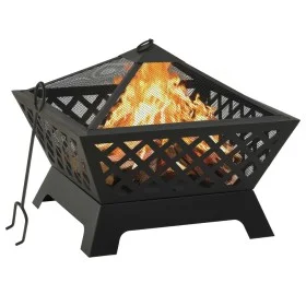 Brasero con atizador acero XXL 64 cm de vidaXL, Chimeneas - Ref: Foro24-311894, Precio: 143,59 €, Descuento: %