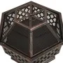Brasero rústico con atizador acero XXL 62x54x56 cm de vidaXL, Chimeneas - Ref: Foro24-311887, Precio: 143,49 €, Descuento: %
