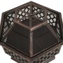 Brasero rústico con atizador acero XXL 62x54x56 cm de vidaXL, Chimeneas - Ref: Foro24-311887, Precio: 153,15 €, Descuento: %
