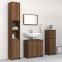 Set de muebles baño 4 pzas madera contrachapada roble marrón de , Muebles de baño - Ref: Foro24-3143930, Precio: 207,74 €, De...