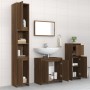 Set de muebles baño 4 pzas madera contrachapada roble marrón de , Muebles de baño - Ref: Foro24-3143930, Precio: 207,74 €, De...