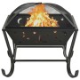Brasero con atizador acero XXL 62 cm de vidaXL, Chimeneas - Ref: Foro24-311893, Precio: 90,06 €, Descuento: %