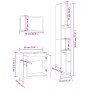 Set de muebles baño 3 pzas madera contrachapada roble marrón de , Muebles de baño - Ref: Foro24-3152721, Precio: 154,58 €, De...