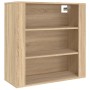 Aparador alto madera contrachapada color roble de , Aparadores - Ref: Foro24-3185394, Precio: 166,24 €, Descuento: %
