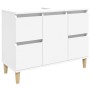 Juego de muebles de baño 3 pzas madera contrachapada blanco de , Muebles de baño - Ref: Foro24-3185597, Precio: 217,21 €, Des...