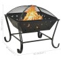 Brasero con atizador acero XXL 62 cm de vidaXL, Chimeneas - Ref: Foro24-311893, Precio: 90,06 €, Descuento: %