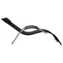 Black and gray textilene lounger by vidaXL, Loungers - Ref: Foro24-310513, Price: 77,17 €, Discount: %