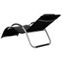 Black and gray textilene lounger by vidaXL, Loungers - Ref: Foro24-310513, Price: 77,17 €, Discount: %