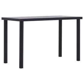 Mesa de comedor de MDF negro y gris hormigón 120x60x75 cm de , Mesas de cocina y de comedor - Ref: Foro24-281857, Precio: 113...
