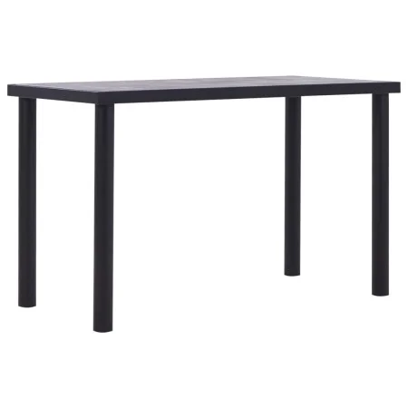 Mesa de comedor de MDF negro y gris hormigón 120x60x75 cm de , Mesas de cocina y de comedor - Ref: Foro24-281857, Precio: 113...