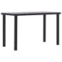 Mesa de comedor de MDF negro y gris hormigón 120x60x75 cm de , Mesas de cocina y de comedor - Ref: Foro24-281857, Precio: 113...