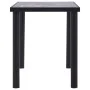Mesa de comedor de MDF negro y gris hormigón 120x60x75 cm de , Mesas de cocina y de comedor - Ref: Foro24-281857, Precio: 113...