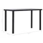 Mesa de comedor de MDF negro y gris hormigón 120x60x75 cm de , Mesas de cocina y de comedor - Ref: Foro24-281857, Precio: 113...