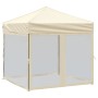 Carpa para fiestas plegable con paredes laterales crema 2x2 m de , Carpas y cenadores - Ref: Foro24-93508, Precio: 100,16 €, ...