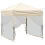 Carpa para fiestas plegable con paredes laterales crema 2x2 m de , Carpas y cenadores - Ref: Foro24-93508, Precio: 100,16 €, ...