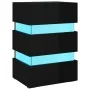 Mesita de noche LED madera ingeniería negro brillo 45x35x67 cm de , Mesitas de noche - Ref: Foro24-326847, Precio: 99,95 €, D...