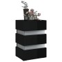 Mesita de noche LED madera ingeniería negro brillo 45x35x67 cm de , Mesitas de noche - Ref: Foro24-326847, Precio: 101,46 €, ...