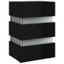 Mesita de noche LED madera ingeniería negro brillo 45x35x67 cm de , Mesitas de noche - Ref: Foro24-326847, Precio: 99,95 €, D...