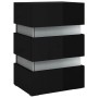 Mesita de noche LED madera ingeniería negro brillo 45x35x67 cm de , Mesitas de noche - Ref: Foro24-326847, Precio: 101,46 €, ...
