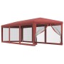 Carpa para fiestas con 8 paredes de malla HDPE rojo 3x9 m de , Carpas y cenadores - Ref: Foro24-319245, Precio: 163,04 €, Des...