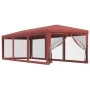 Carpa para fiestas con 8 paredes de malla HDPE rojo 3x9 m de , Carpas y cenadores - Ref: Foro24-319245, Precio: 160,97 €, Des...