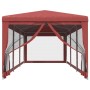 Carpa para fiestas con 8 paredes de malla HDPE rojo 3x9 m de , Carpas y cenadores - Ref: Foro24-319245, Precio: 163,04 €, Des...