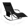 Schwarze und graue Textilene-Liege von vidaXL, Liegen - Ref: Foro24-310505, Preis: 109,06 €, Rabatt: %