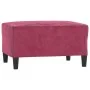 Three-piece velvet burgundy sofa set with cushions by , Sofas - Ref: Foro24-3202284, Price: 627,06 €, Discount: %