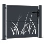 Puerta de jardín acero gris antracita diseño hierba 105x105 cm de , Puertas de jardín - Ref: Foro24-153167, Precio: 298,08 €,...